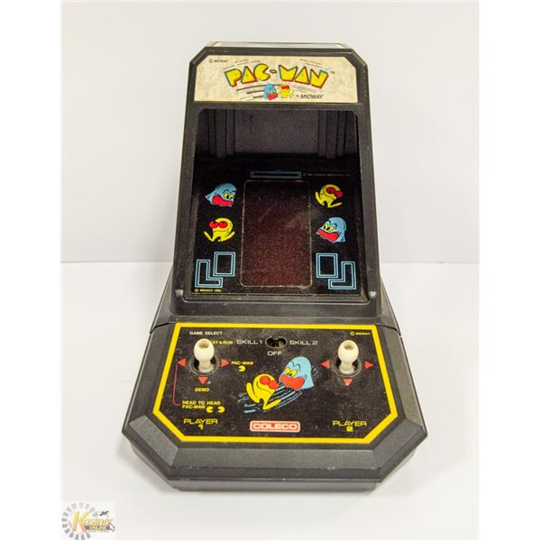 1981 MIDWAY COLECO PAC MAN TABLETOP MINI ARCADE