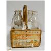 Image 2 : OLD MILK BOTTLES IN WOODEN CRATE