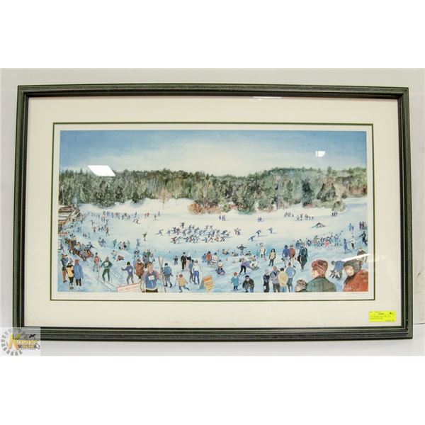 25” X 38” PRINT #50/75 2001 TOTI EDMONTON SILVER