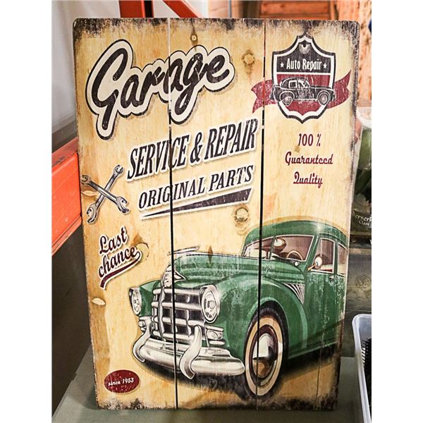 LAST CHANCE CAR REPAIR (WOODEN SIGN)