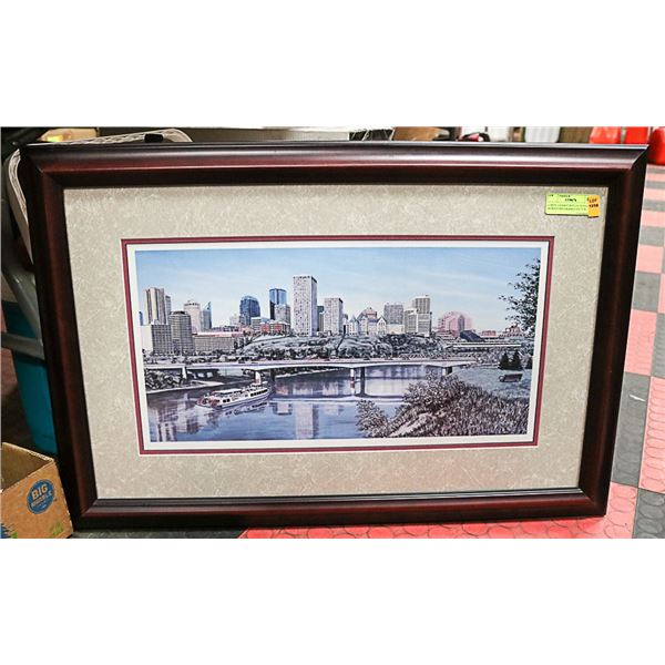LOREN CHABOT REFLECTIONS OF DOWNTOWN FRAMED
