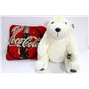 Image 1 : COKE BEAR WITH PILLOW