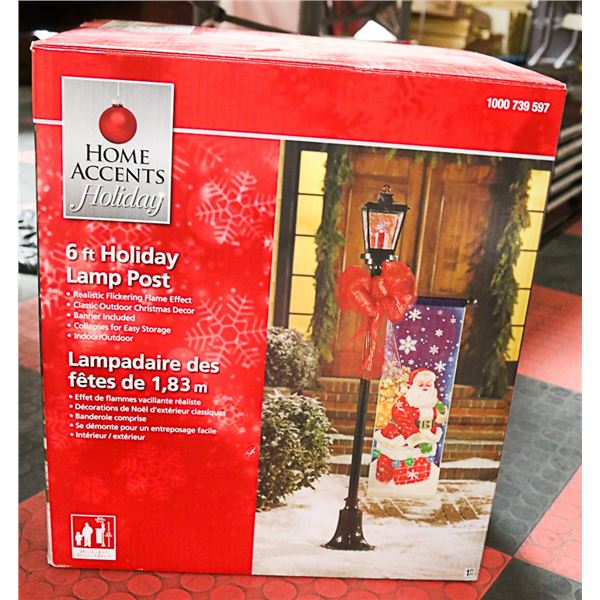 6 FT HOLIDAY LAMP POST HOME ACCENTS