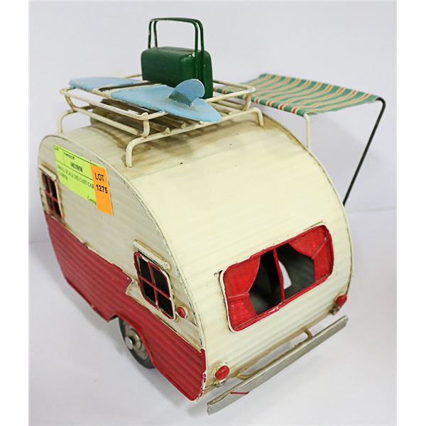 SMALL SCALE DIE CAST CAR - 1960 CAMPER