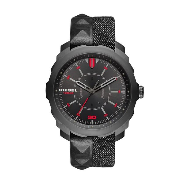 NEW DIESEL BLACK GUNMETAL DIAL 46MM MSRP $220