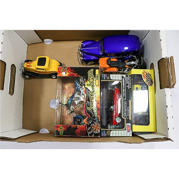 FLAT LOT OF DIECAST VEHICLES