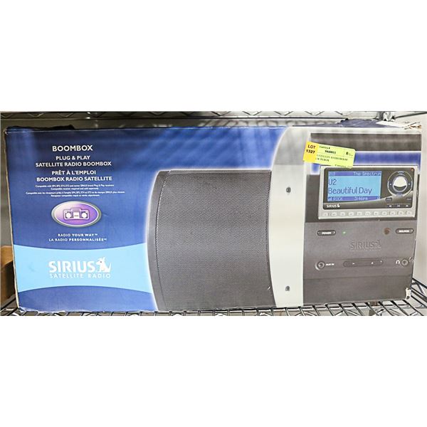 SIRIUS SATELLITE RADIO BOOM BOX-NEW IN BOX