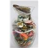 Image 1 : ESTATE VASE OF COSTUME JEWELRY, BRACELETS, EARINGS
