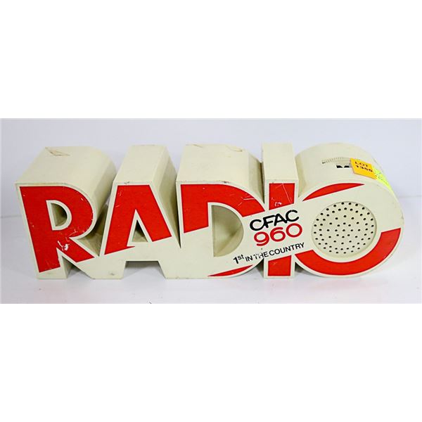 VINTAGE NOVELTY COUNTRY STATION AM/FM RADIO WORKS