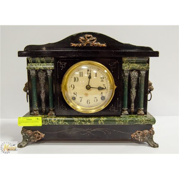SESSIONS MANTLE CLOCK WITH KEY