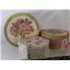 Image 1 : LOT OF 3 ROUND KEEPSAKE BOXES