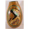 Image 1 : INDIGINOUS HAND PAINTED GORD VASE