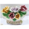 Image 1 : CAPODIMONTE PORCELAIN FLOWERS MADE IN ITALY