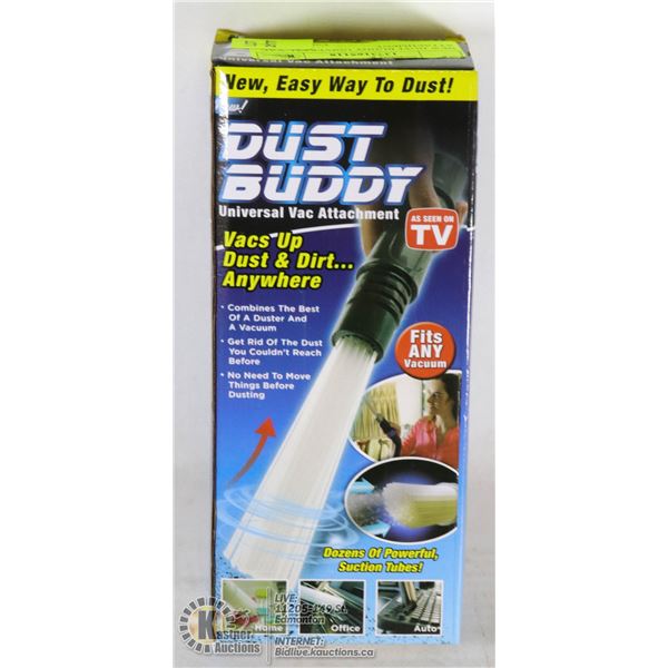 NEW DUST BUDDY UNIVERSAL VAC ATTACHMENT