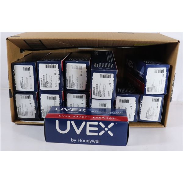 1 BOX OF SAFETY GLASSES-12 PCS