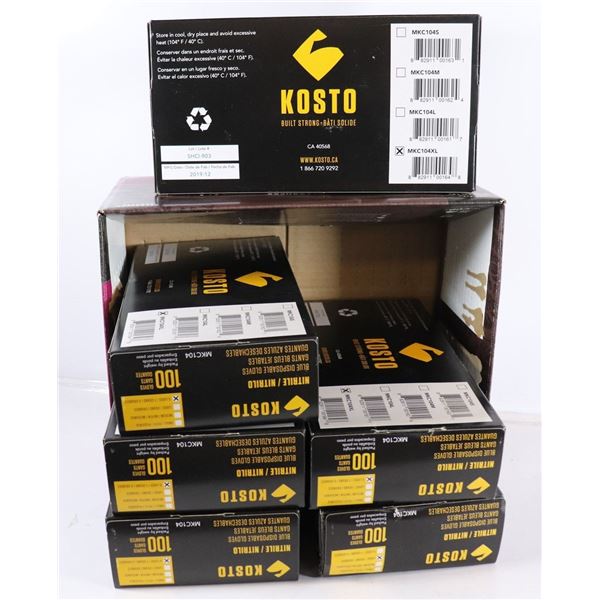 1 BOX OF NITRILE GLOVES-6 PKS/100