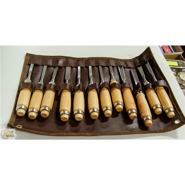12 PC. WOOD CARVING TOOLS