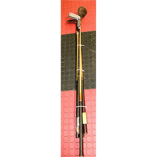 LOT OF 5 VINTAGE GOLF CLUBS INCLUDING ARNOLD