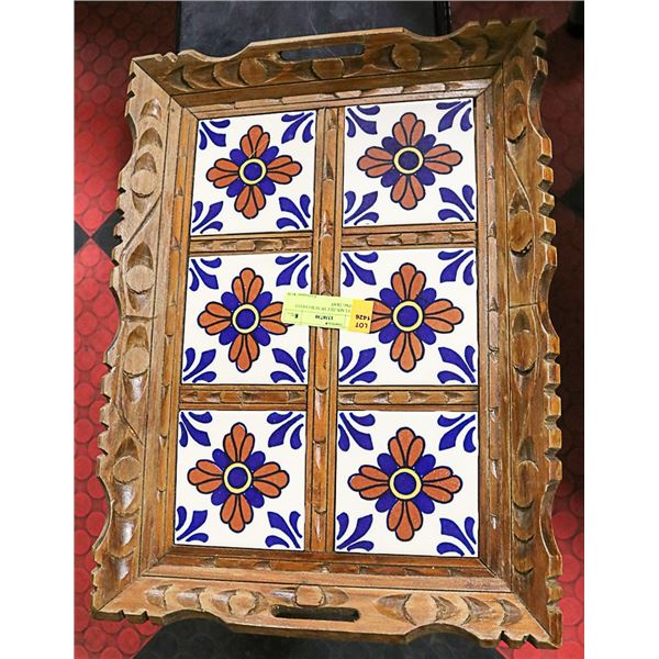 PORCELAIN TILE DUTCH COFFEE SERVING TRAY