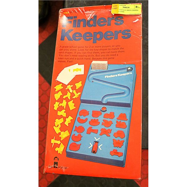 SEALED VINTAGE IRWIN FINDERS KEEPERS GAME
