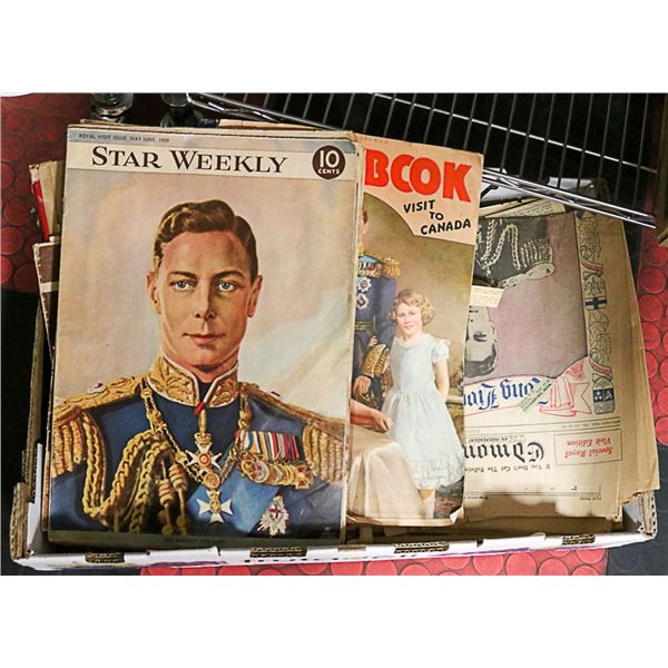 VINTAGE EDMONTON JOURNAL LOT 1939-1967 PLUS BOX