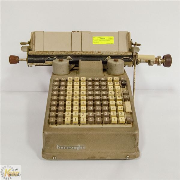 ANTIQUE BURROUGHS ADDING MACHINE