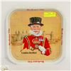 Image 1 : VINTAGE BEEFEATER GIN TRAY  IN GOOD CONDITION