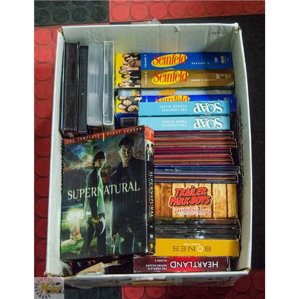 BOX FULL OF TV SEASON SETS INCLUDING: SEVERAL