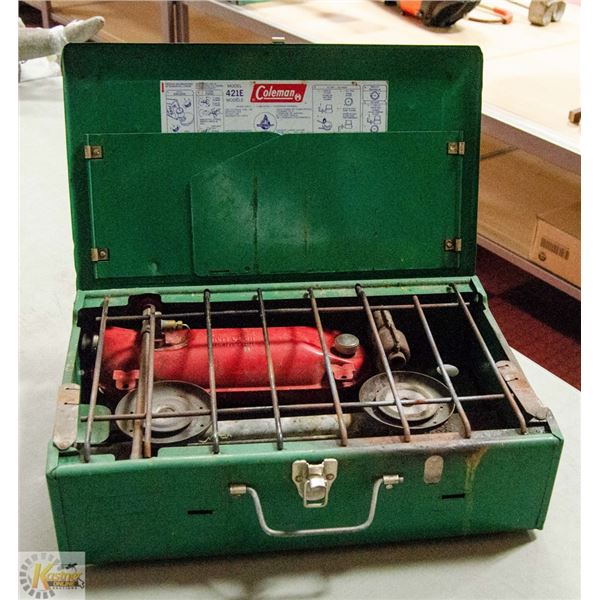 VINTAGE COLEMAN CAMPSTOVE MODEL 421-E