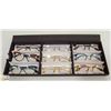 Image 1 : TRAY OF 9 PAIR VINYL FACTORY EYEGLASS FRAMES