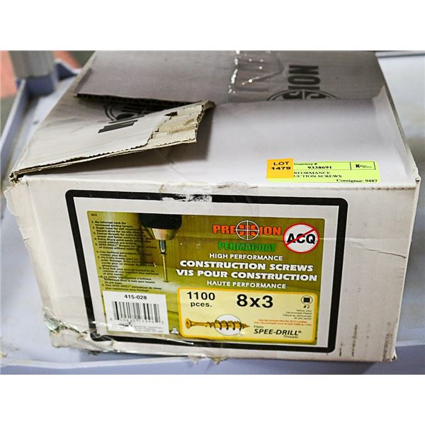 HIGH PERFORMANCE CONSTRUCTION SCREWS