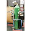 Image 1 : ACETYLENE AND OXYGEN TANKS WITH ROLLING CART