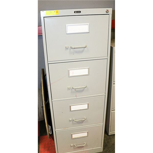 GRAY FOUR DRAWER GLOBAL FILING CABINET