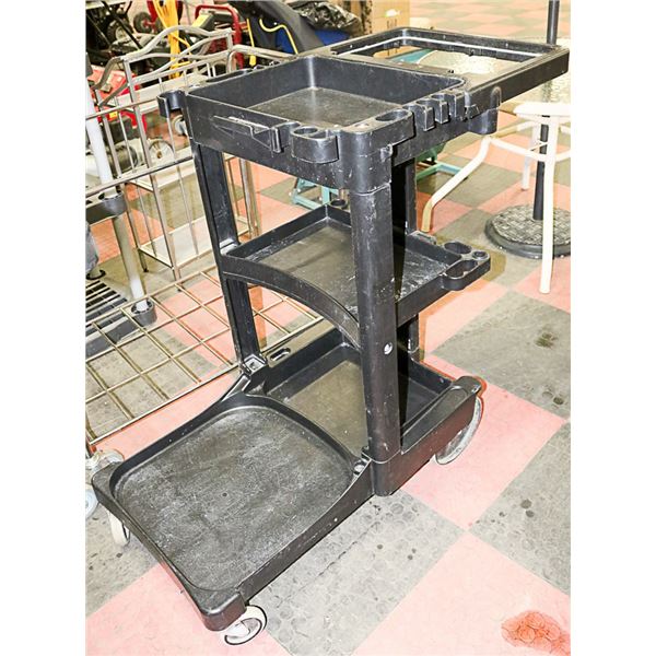 USED BLACK RECON ROLLING UTILITY CART