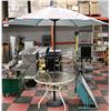Image 1 : PATIO TABLE AND UMBRELLA