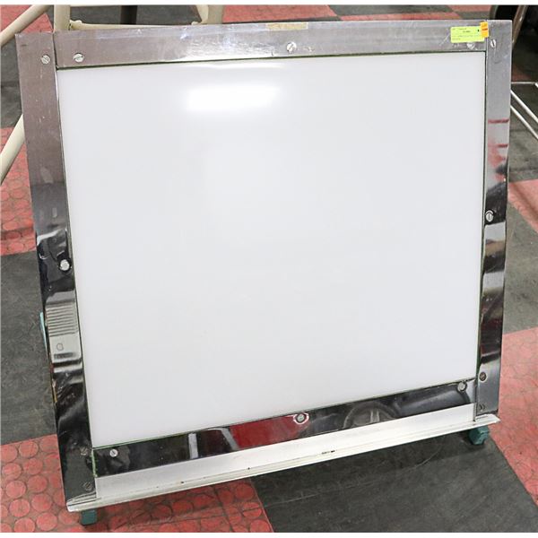 3' X 3'  APPROX ELECTRIC LIGHTED SIGN BOX