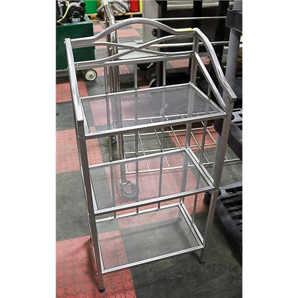 CHROME 3 SHELF RACK