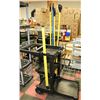 Image 1 : RECON UTILITY ROLLING CART WITH MOP HANDLES LOT