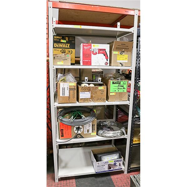 84 X 39 APPROX GRAY STORAGE SHELF