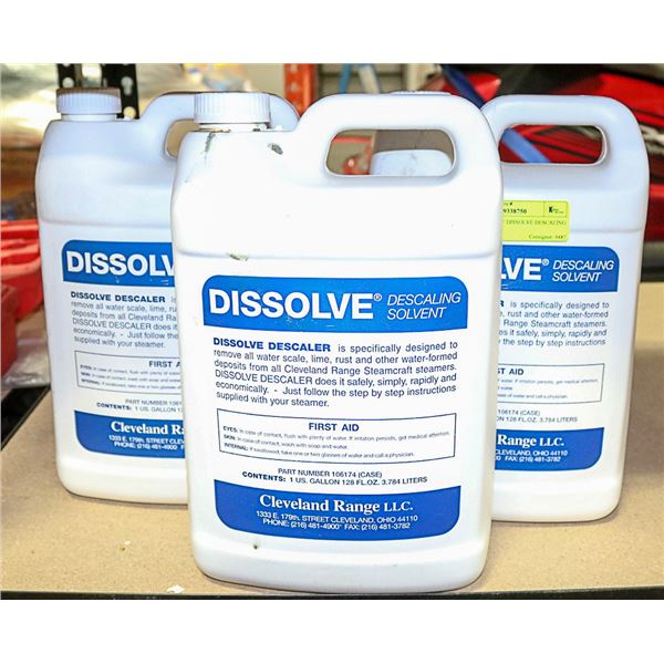 3 BOTTLES OF DISSOLVE DESCALING SOLVENT