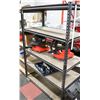 Image 1 : BLACK 5 SHELF WAREHOUSE STYLE SHELVING