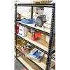 Image 1 : BLACK 5 SHELF WAREHOUSE STYLE SHELVING
