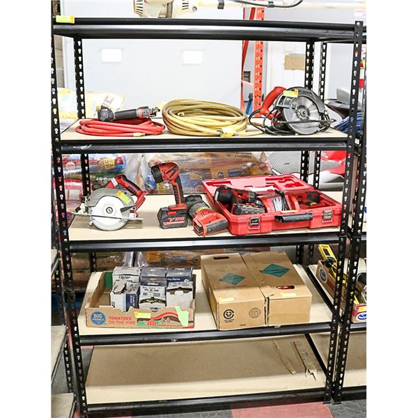 BLACK 5 SHELF WAREHOUSE STYLE SHELVING