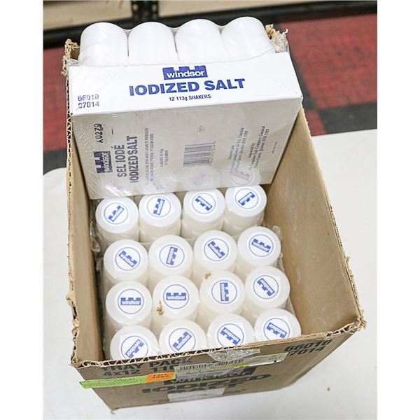 WINDSOR IODIZED SALT CONTAINERS 36 TOTAL