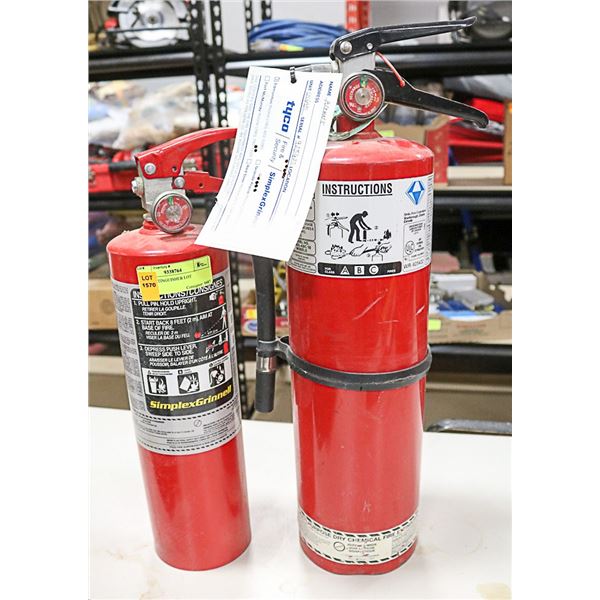 2 FIRE EXTINGUISHER LOT