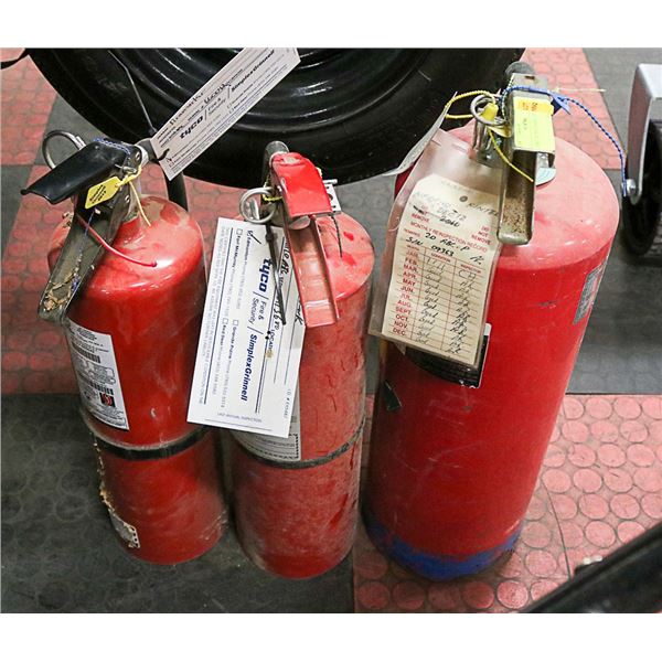 3 FIRE EXTINGUISHER LOT