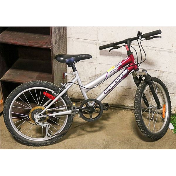 SUPERCYCLE KIDS 5 SPEED FRONT SUSPENSION BIKE