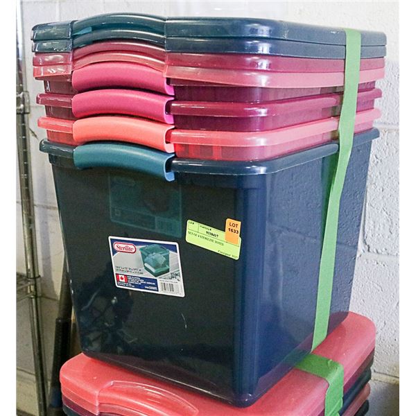 SET OF 4 STERILITE TOTES
