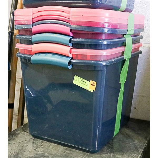SET OF 4 STERILITE TOTES