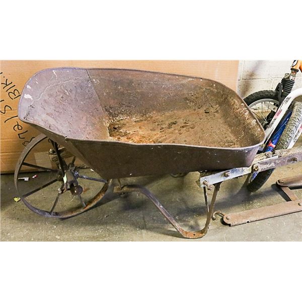 ANTIQUE WHEEL BARROW